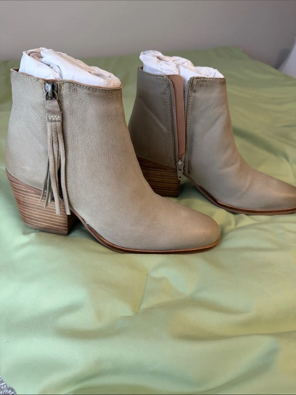 NEW. Women's Soft Leather Ankle Boot with Subtle Distressing
